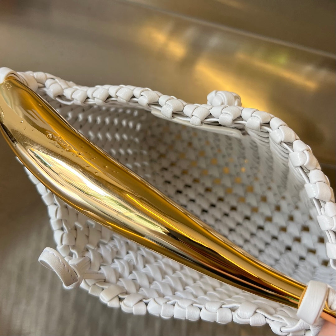 Bottega Veneta SARDINE 29 BAG IN WHITE LAMBSKIN