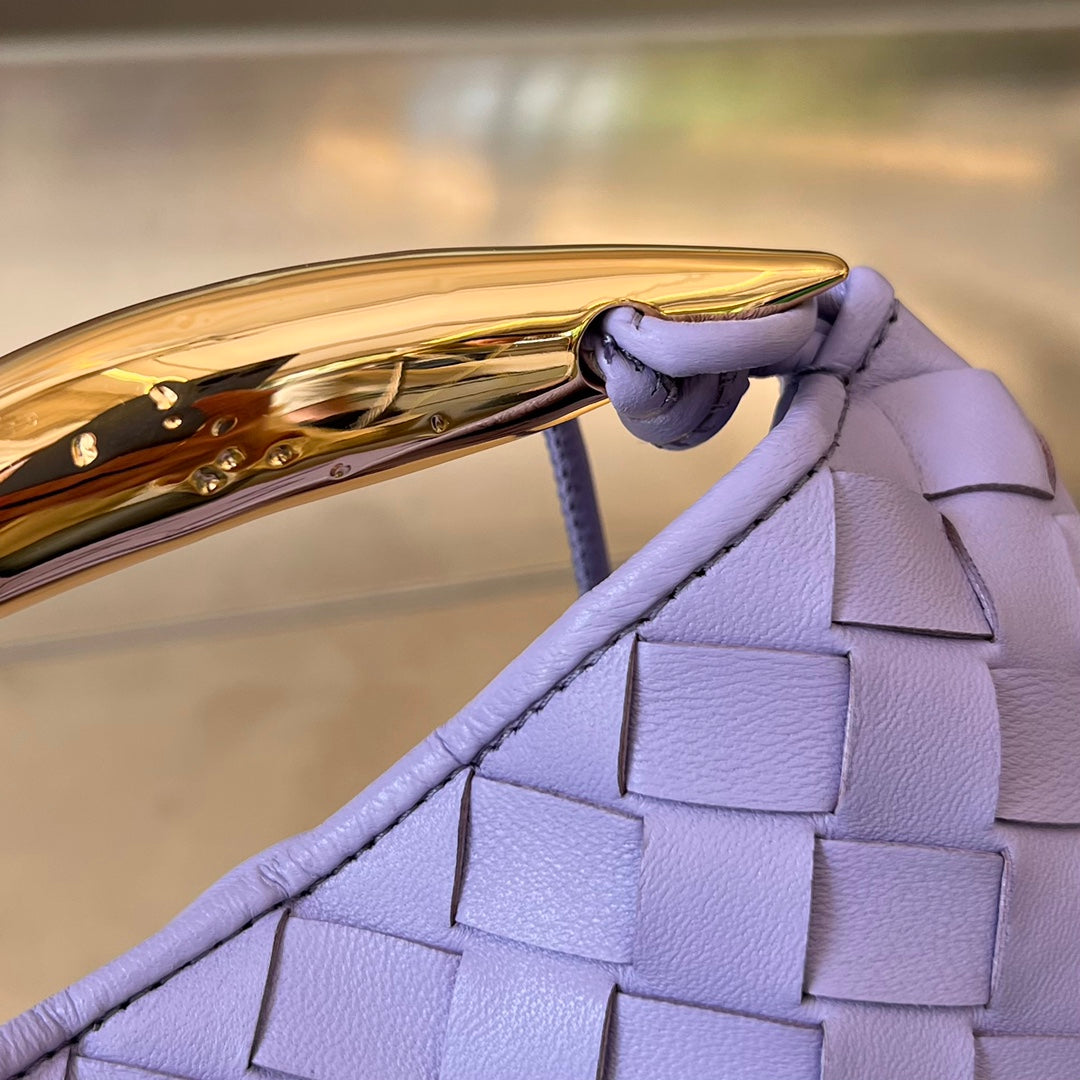 Bottega Veneta SARDINE 20 WITH CHAIN IN ORCHID PURPLE LAMBSKIN