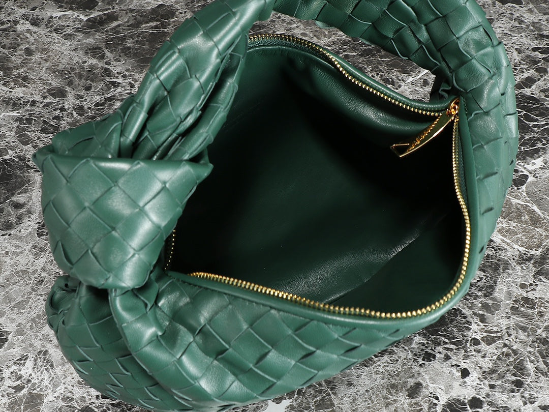Bottega Veneta bv teen jodie 36cm dark green lambskin