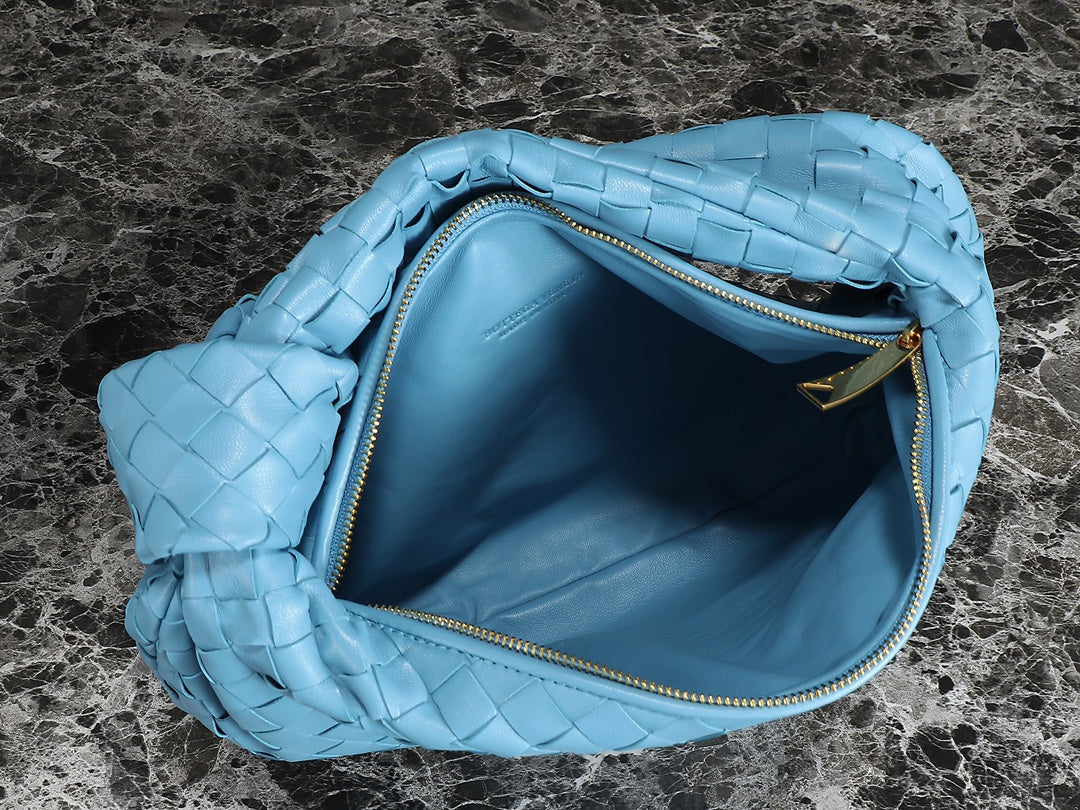 Bottega Veneta bv teen jodie 36cm ocean blue lambskin