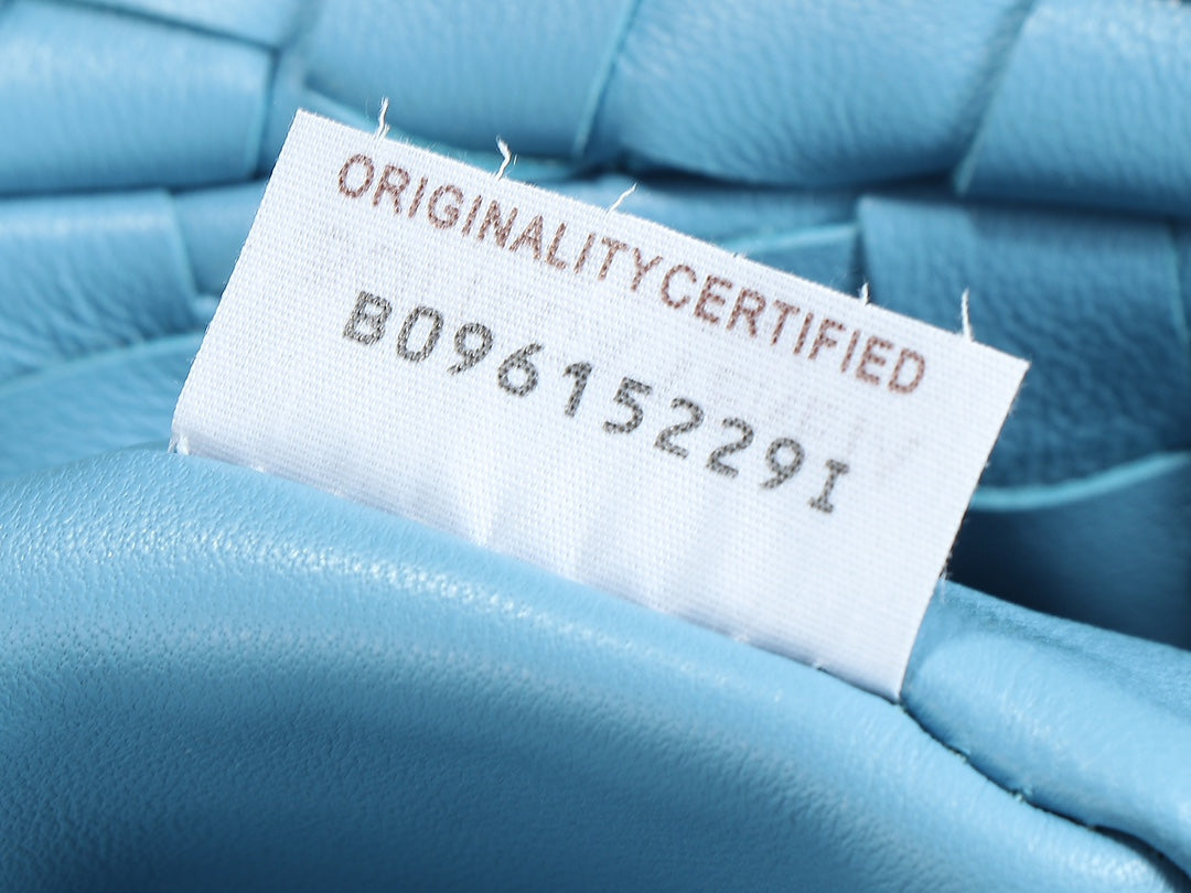 Bottega Veneta bv teen jodie 36cm ocean blue lambskin