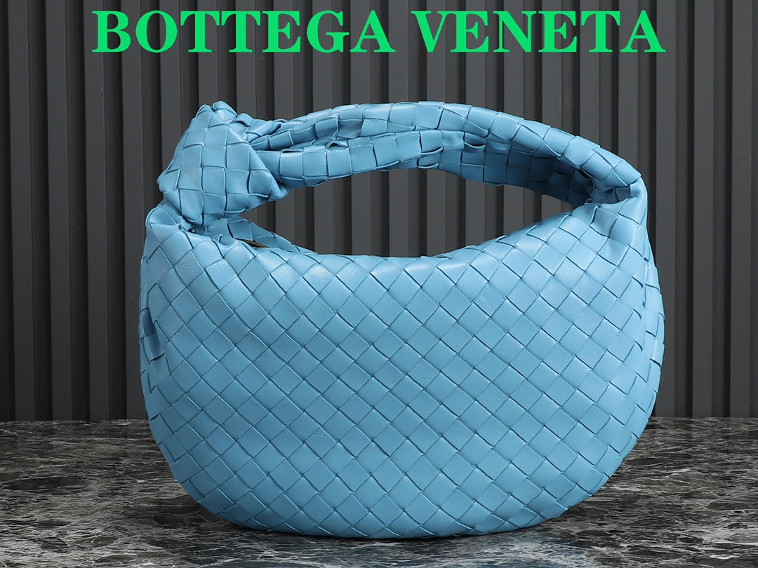Bottega Veneta bv teen jodie 36cm ocean blue lambskin