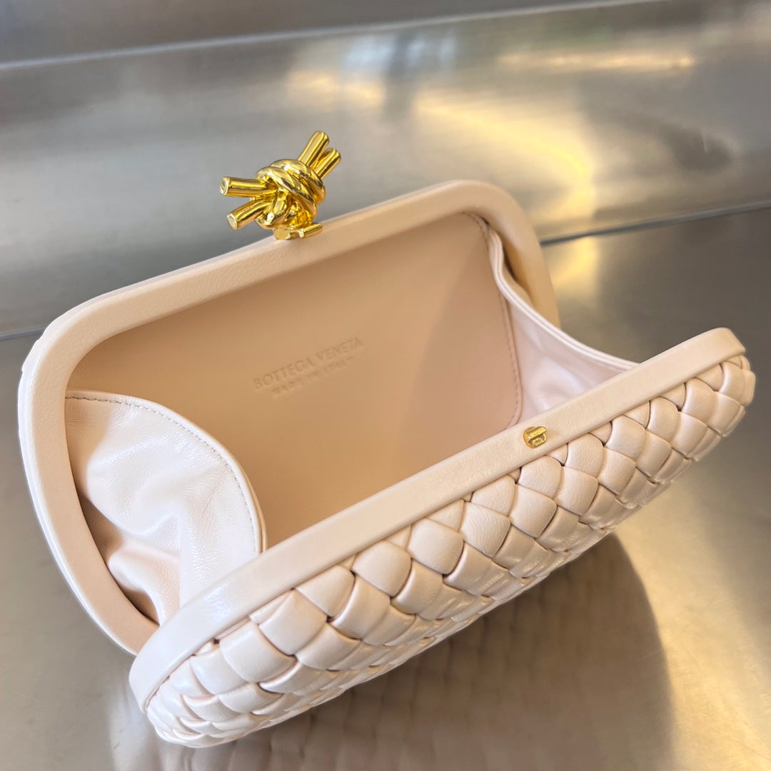 Bottega Veneta KNOT 20 IN SOLF PINK LAMBSKIN