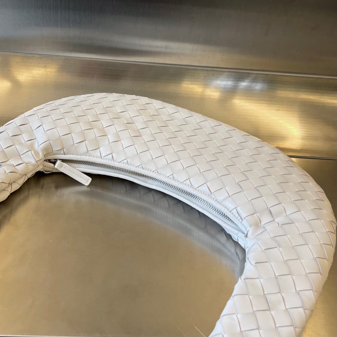 Bottega Veneta BUDDY 59 BAG IN WHITE CALFSKIN