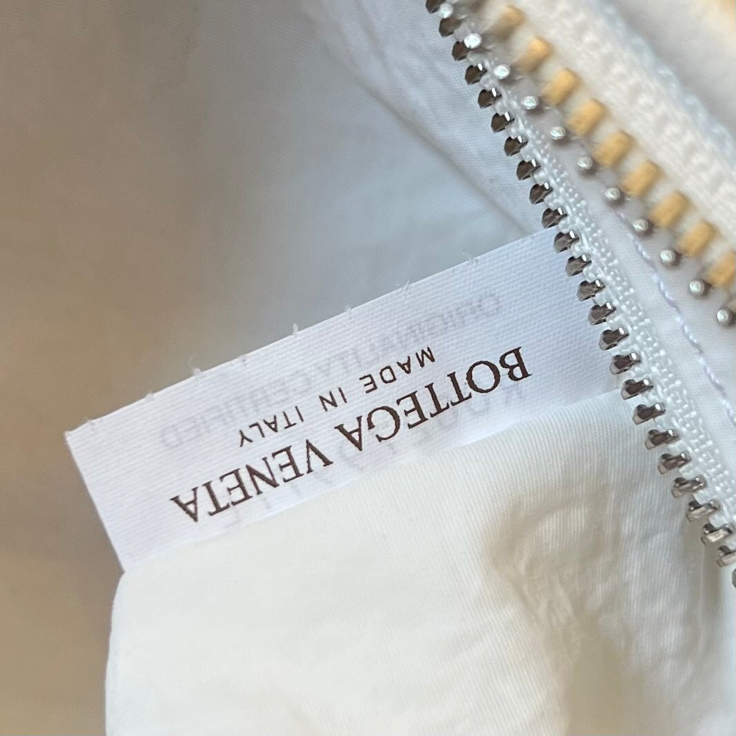 Bottega Veneta BUDDY 59 BAG IN WHITE CALFSKIN