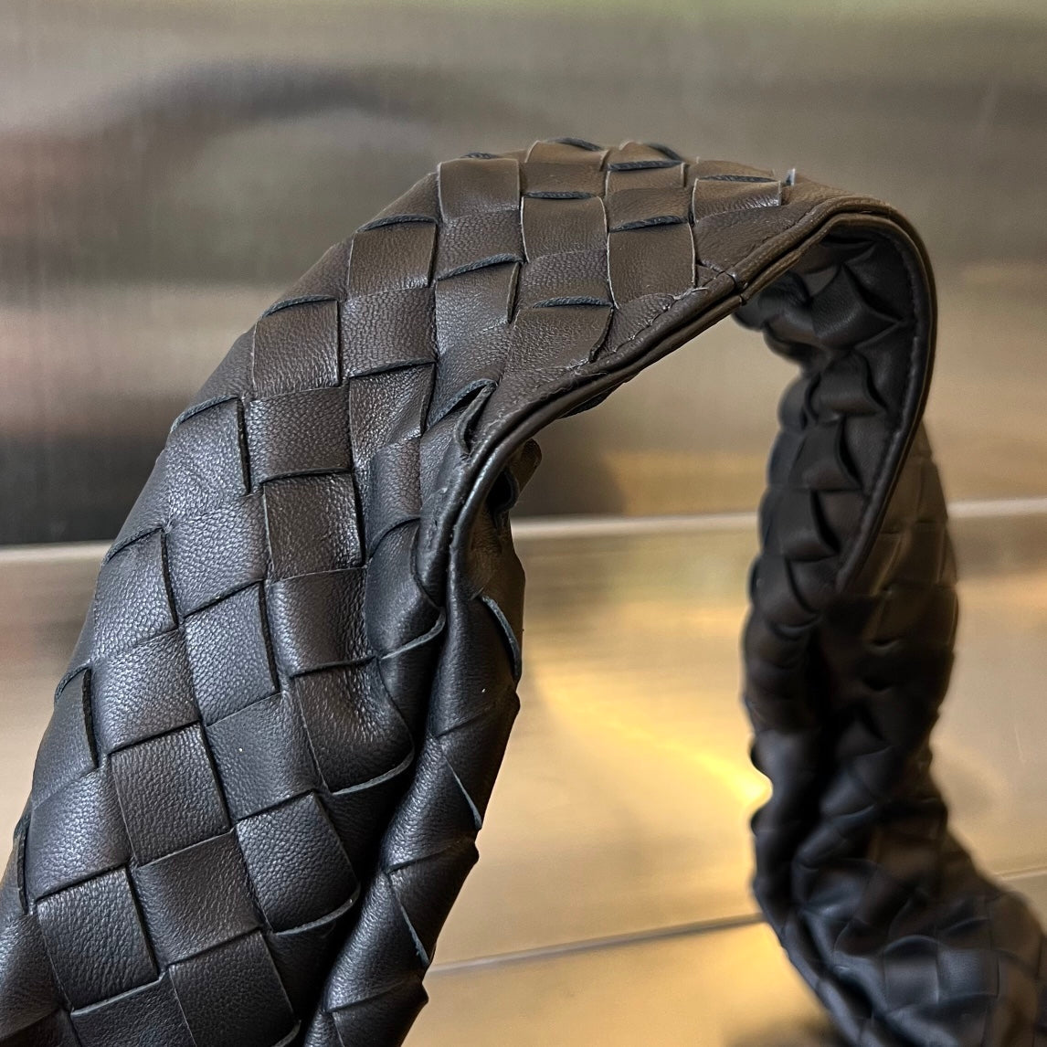 Bottega Veneta BUDDY 59 BAG IN BLACK CALFSKIN