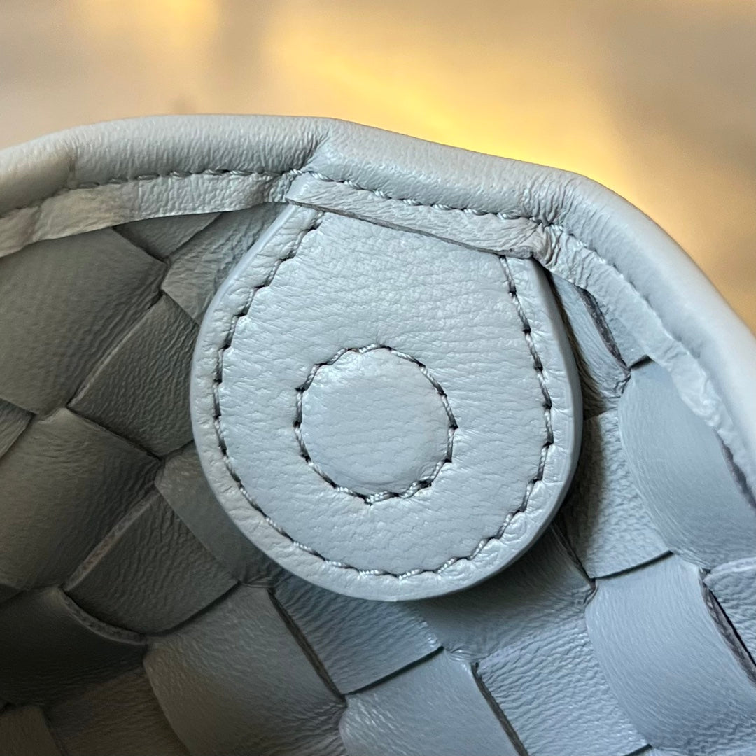 Bottega Veneta SARDINE 20 WITH CHAIN IN LIGHT GREY LAMBSKIN