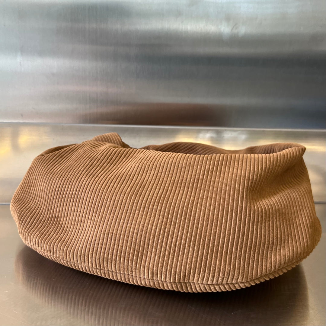 Bottega Veneta MINI JODIE 36 CM IN RUSSET BROWN CORDUROY