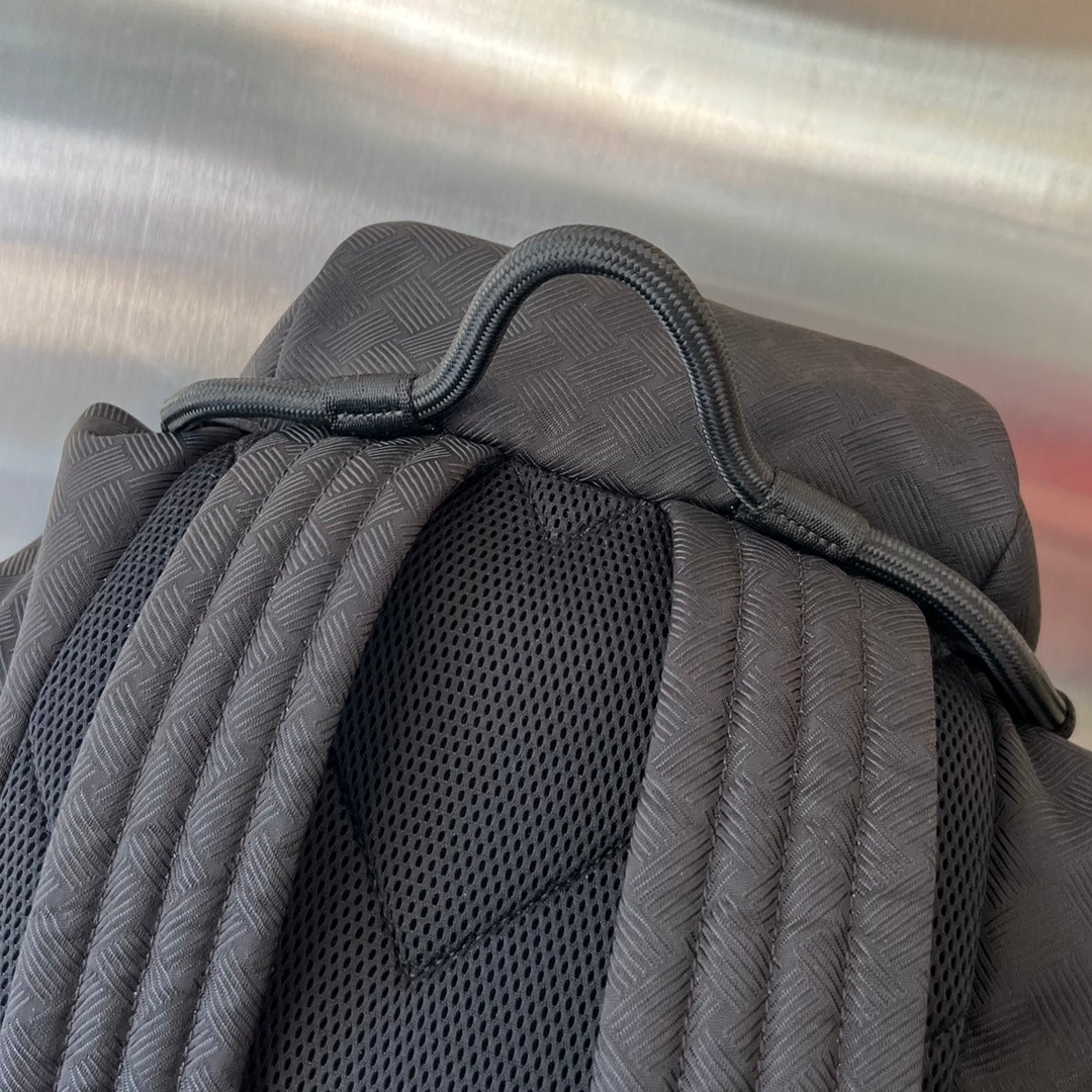 Bottega Veneta ALTO 42 BACKPACK IN BLACK FABRIC