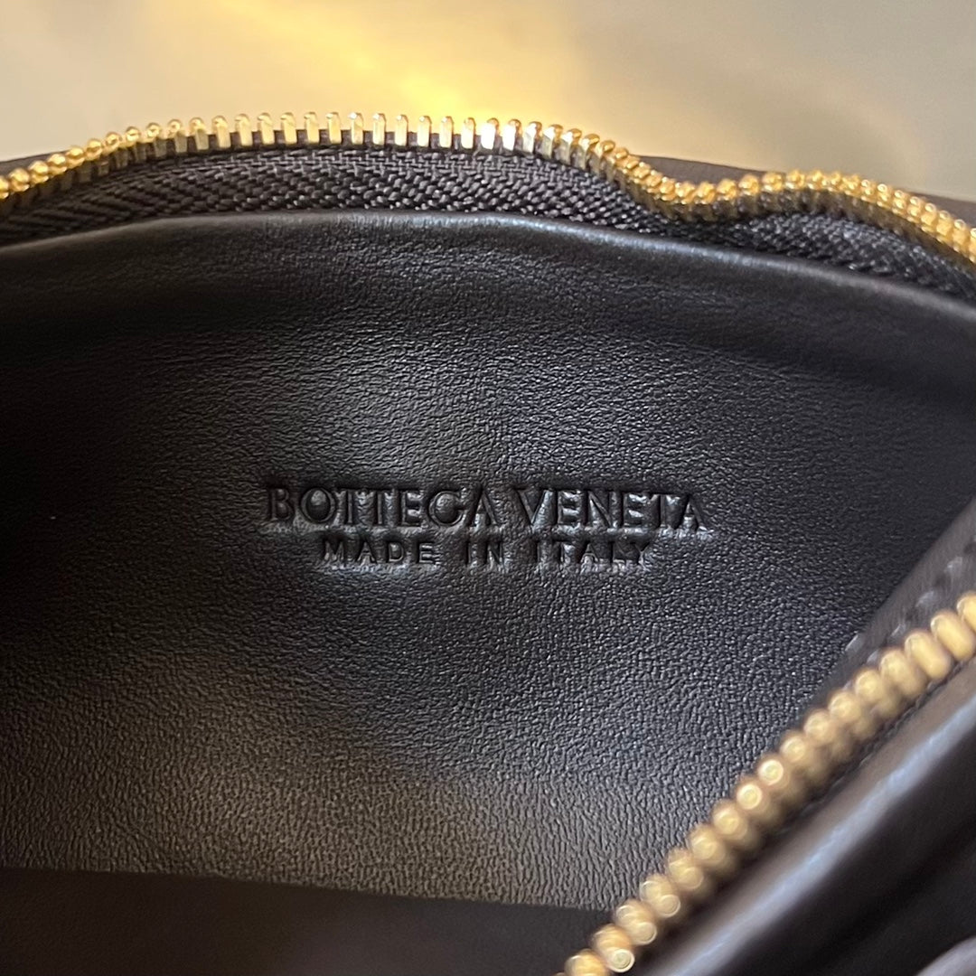 Bottega Veneta MEDIUM GEMELLI 36 CHOCOLATE LAMBSKIN