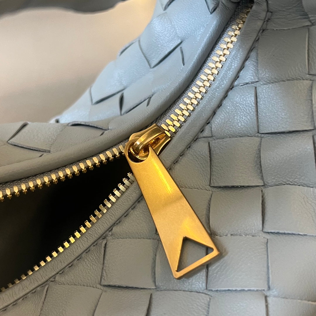 Bottega Veneta mini jodie 28 grey lambskin