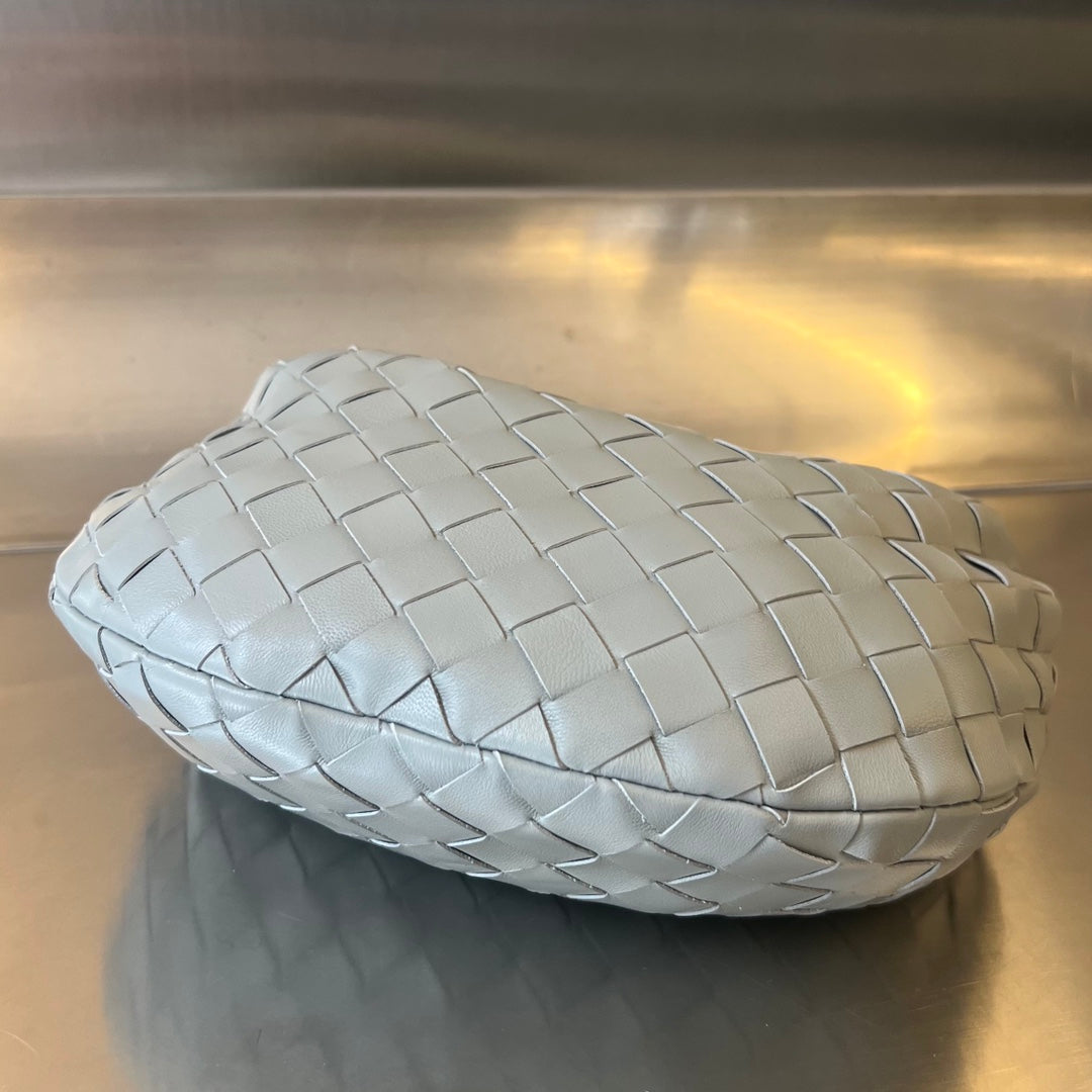 Bottega Veneta mini jodie 28 grey lambskin