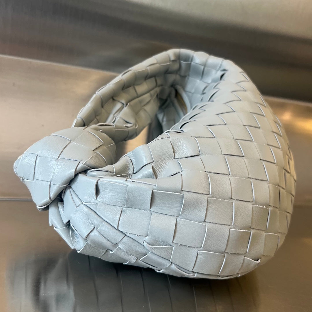 Bottega Veneta mini jodie 28 grey lambskin