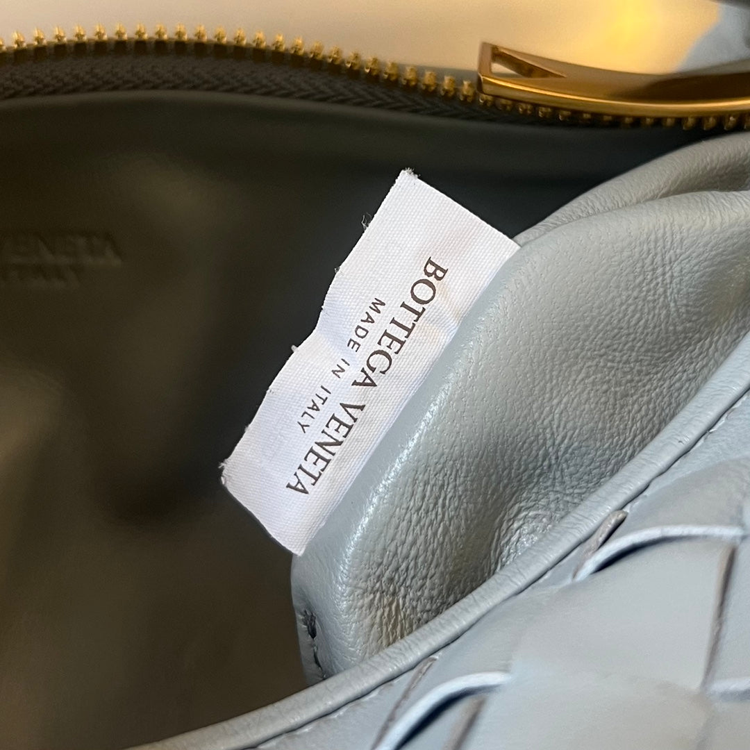 Bottega Veneta mini jodie 28 grey lambskin