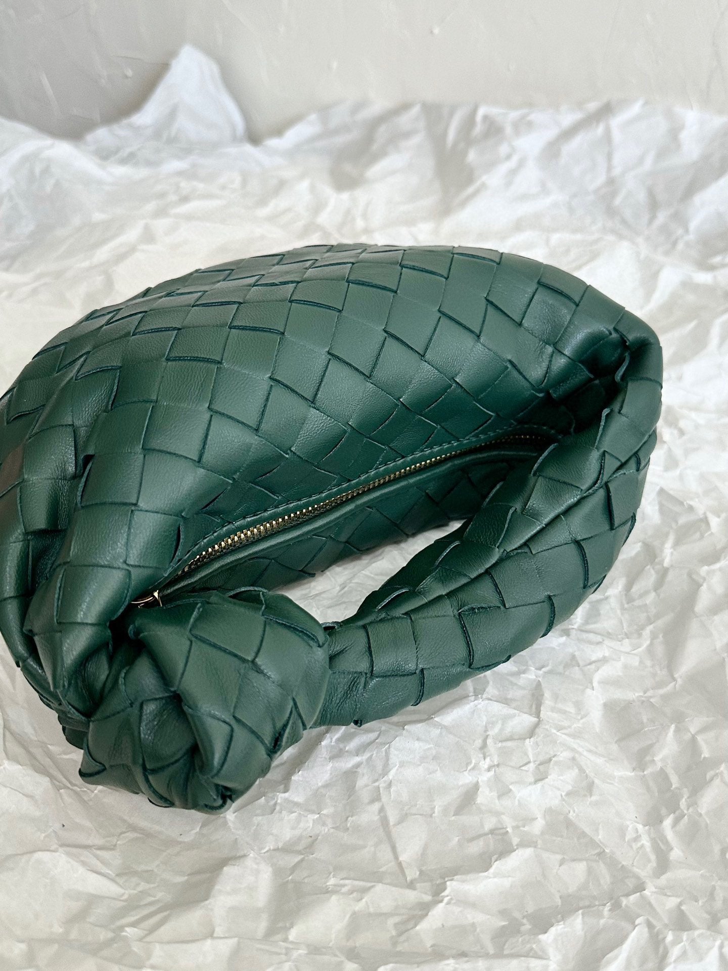 Bottega Veneta mini jodie 28 sherpa blue lambskin