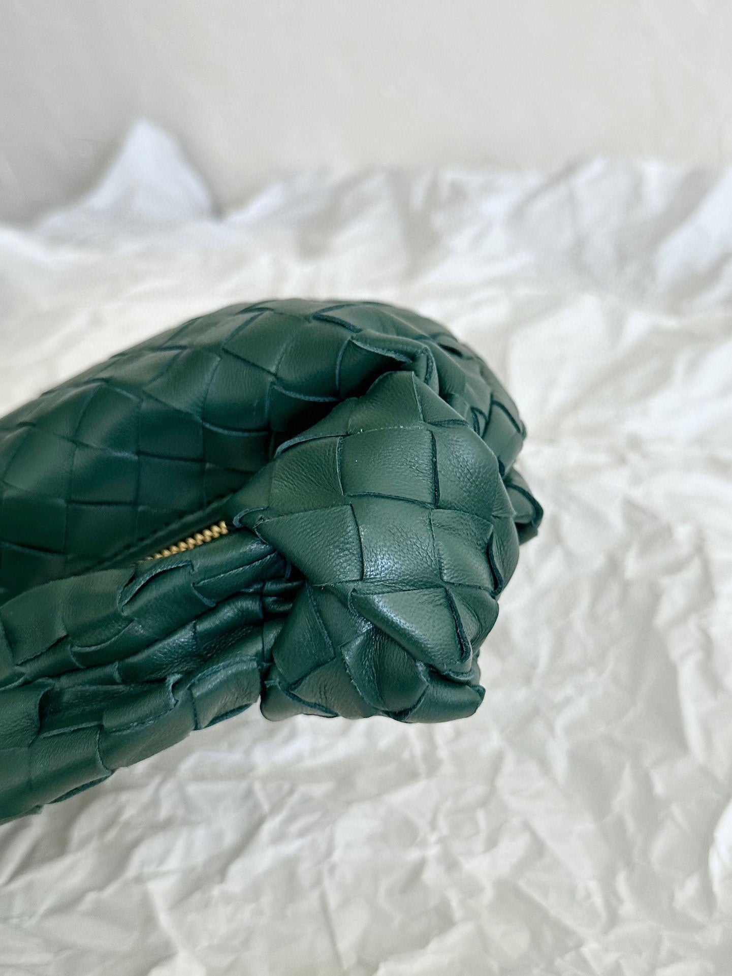 Bottega Veneta mini jodie 28 sherpa blue lambskin