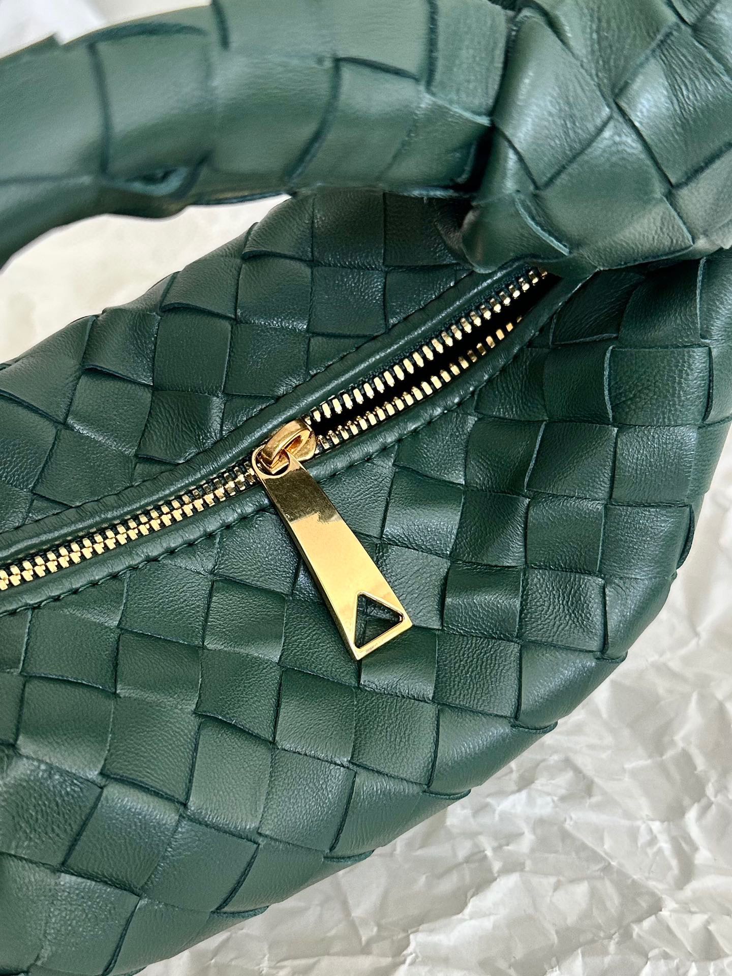 Bottega Veneta mini jodie 28 sherpa blue lambskin