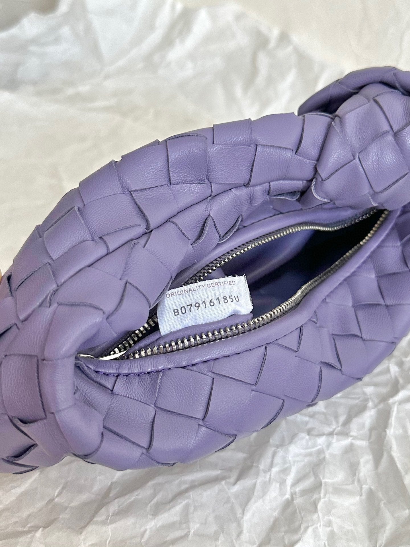Bottega Veneta mini jodie 28 purple lambskin