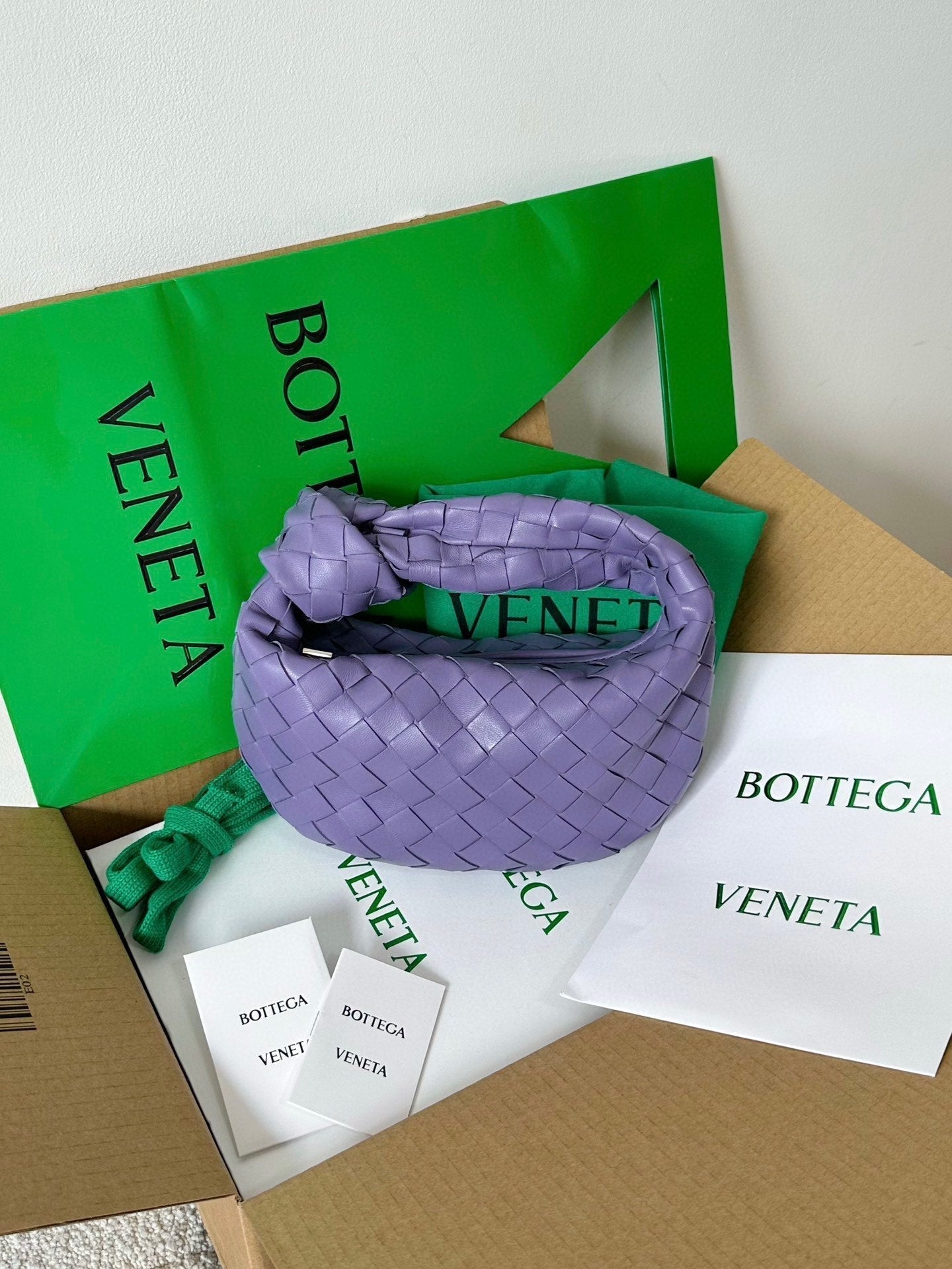 Bottega Veneta mini jodie 28 purple lambskin