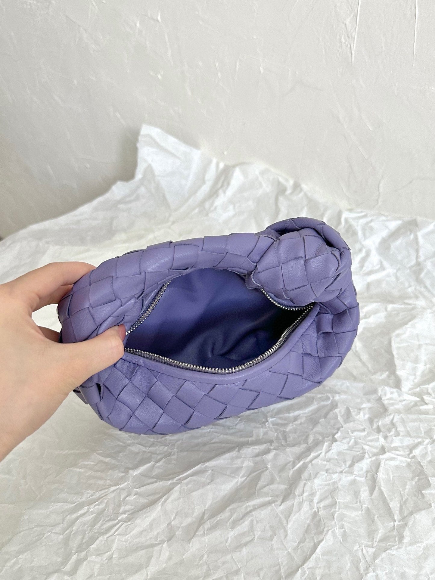 Bottega Veneta mini jodie 28 purple lambskin