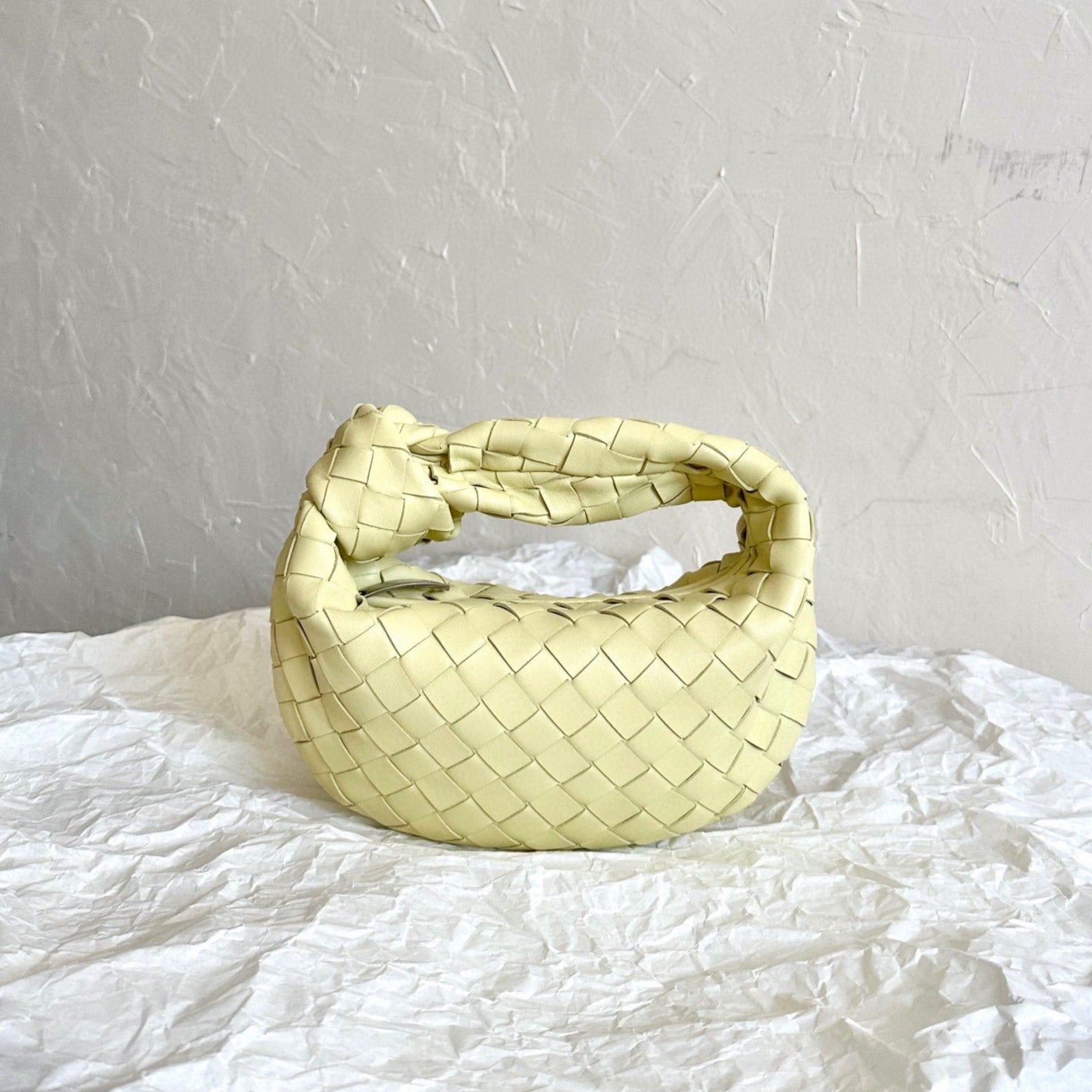 Bottega Veneta mini jodie 28 lime lambskin