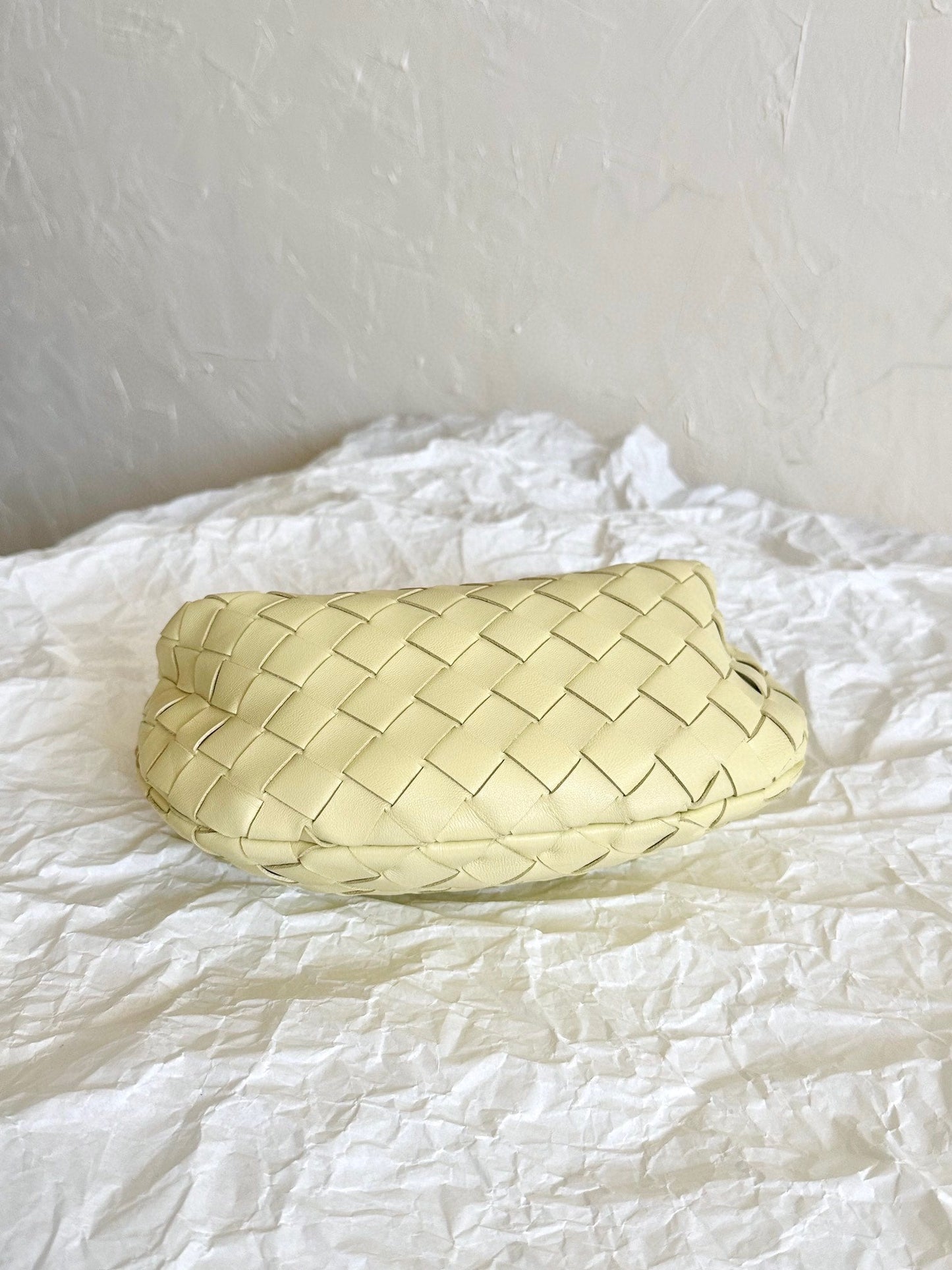 Bottega Veneta mini jodie 28 lime lambskin