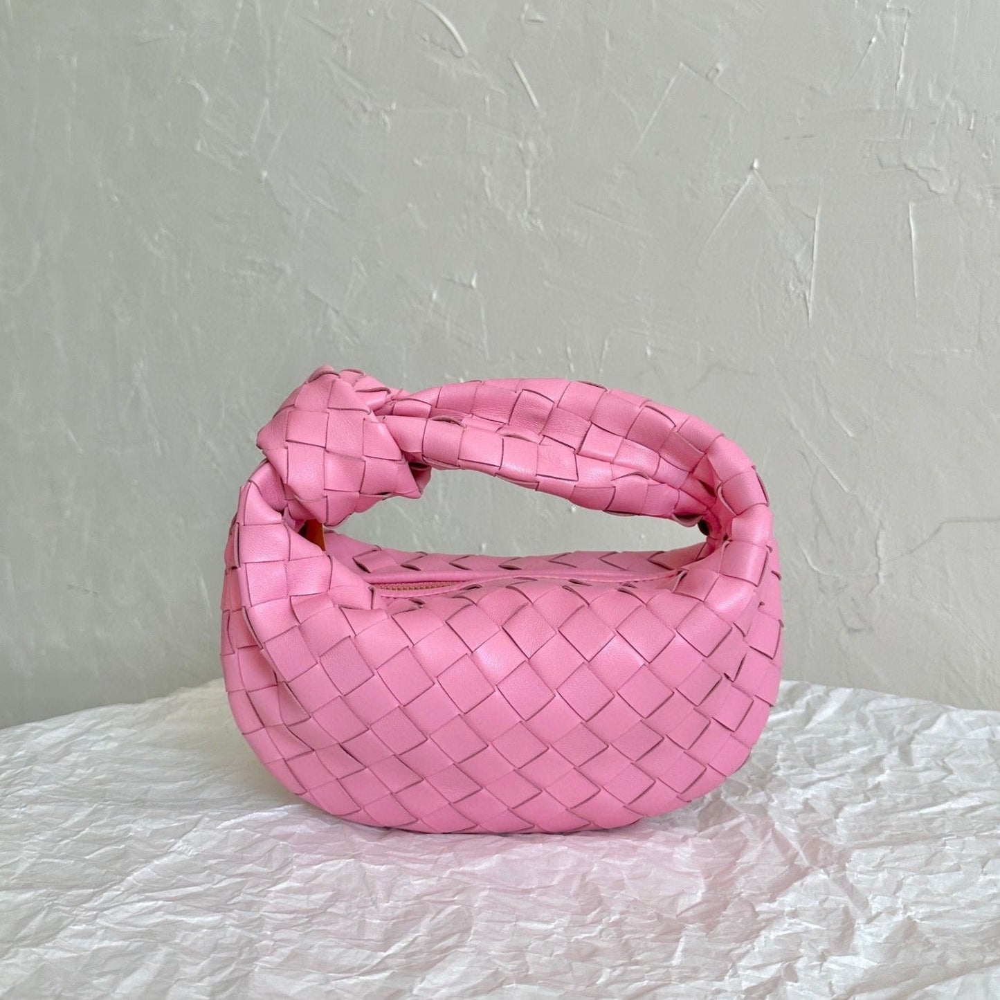 Bottega Veneta mini jodie 28 pink lambskin