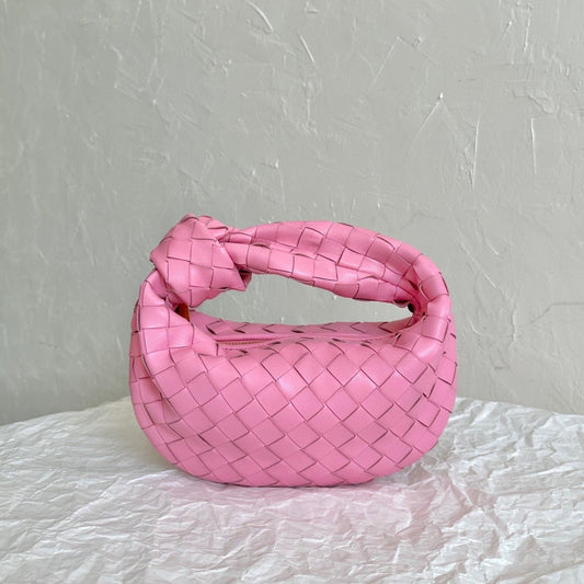Bottega Veneta mini jodie 28 pink lambskin