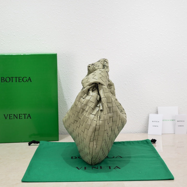 Bottega Veneta small jodie 48 light green lambskin