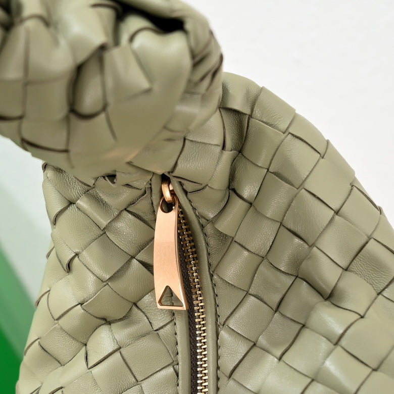 Bottega Veneta small jodie 48 light green lambskin