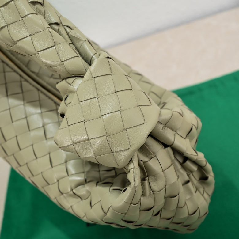 Bottega Veneta small jodie 48 light green lambskin