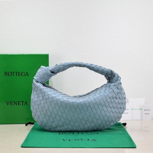 Bottega Veneta small jodie 48 cloud blue lambskin