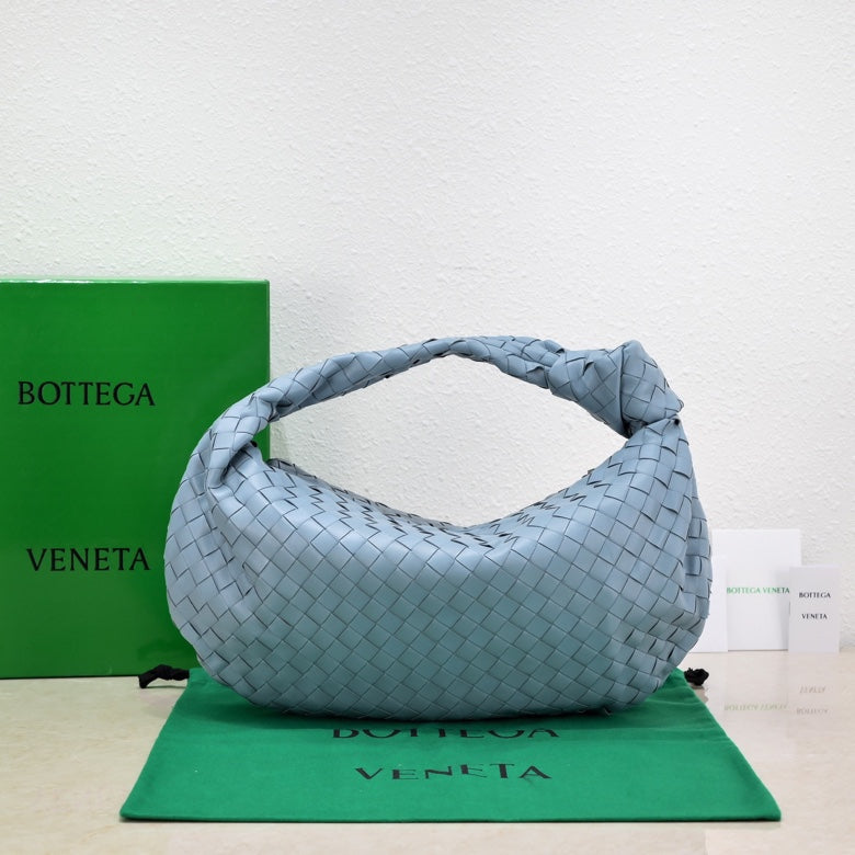 Bottega Veneta small jodie 48 cloud blue lambskin