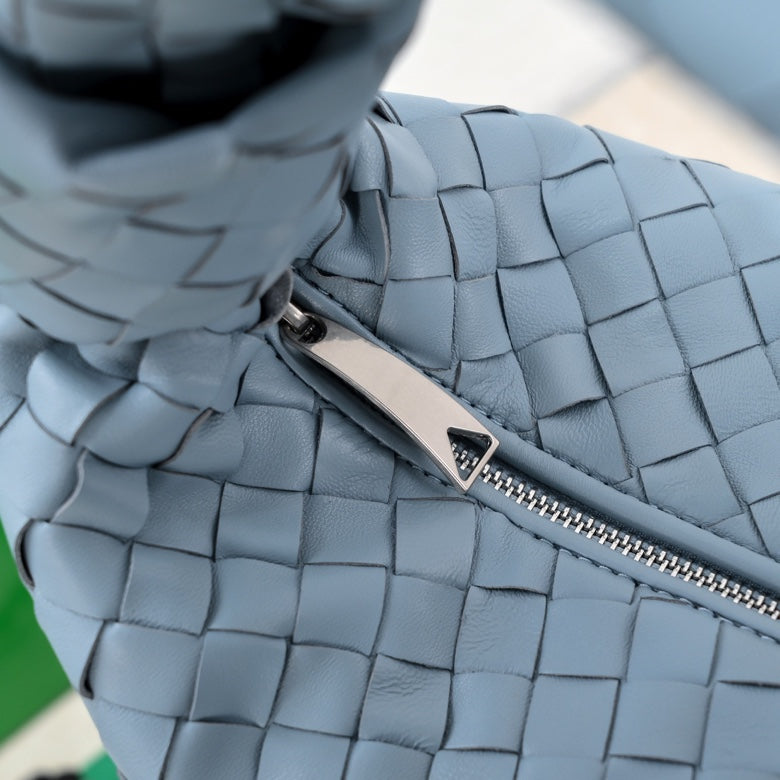 Bottega Veneta small jodie 48 cloud blue lambskin