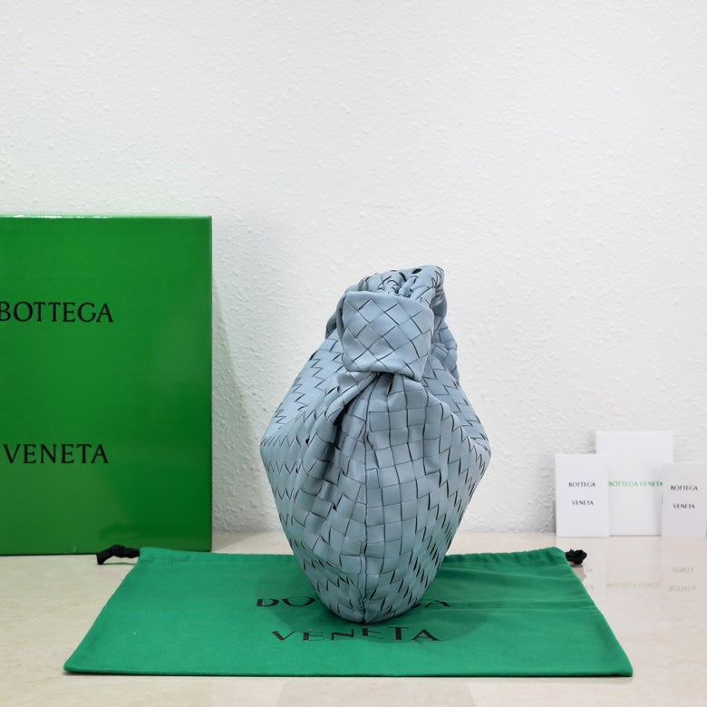 Bottega Veneta small jodie 48 cloud blue lambskin