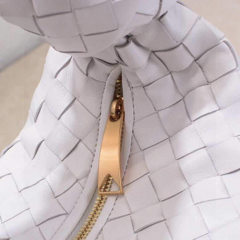 Bottega Veneta small jodie 48 white lambskin