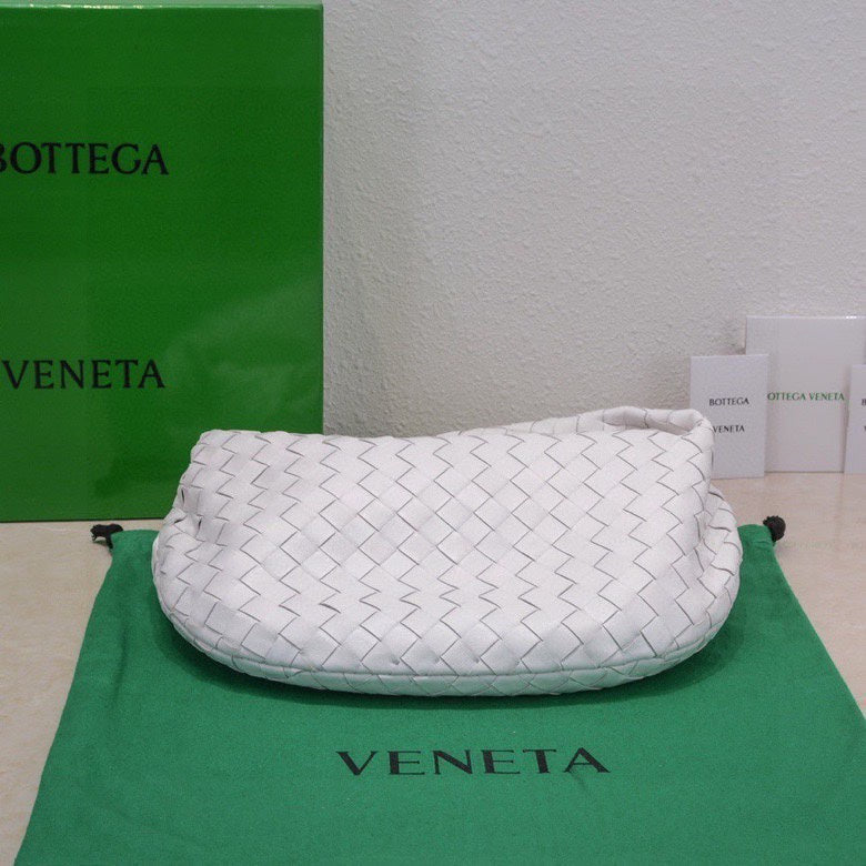 Bottega Veneta small jodie 48 white lambskin