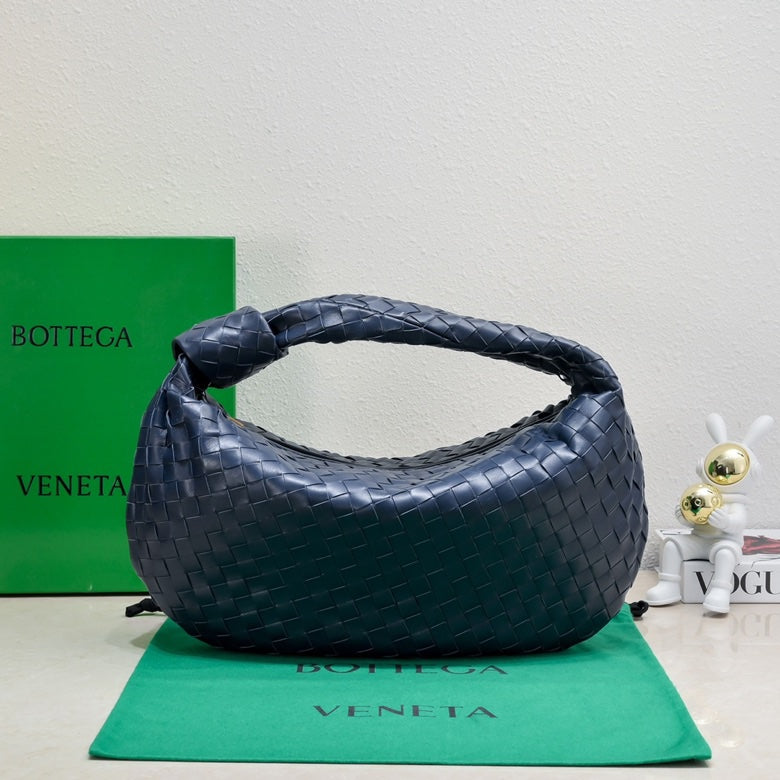 Bottega Veneta small jodie 48 blue lambskin
