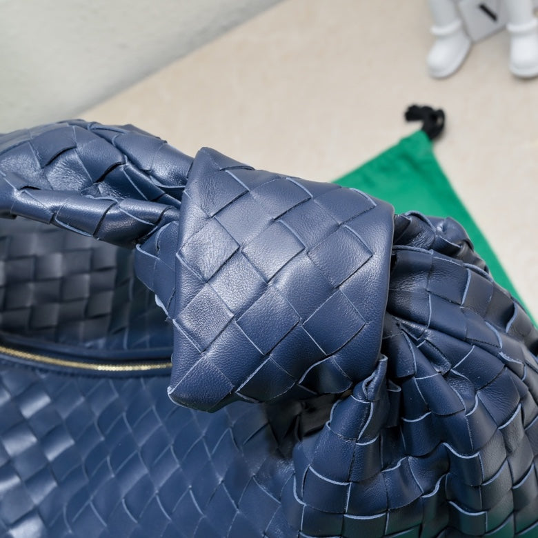 Bottega Veneta small jodie 48 blue lambskin