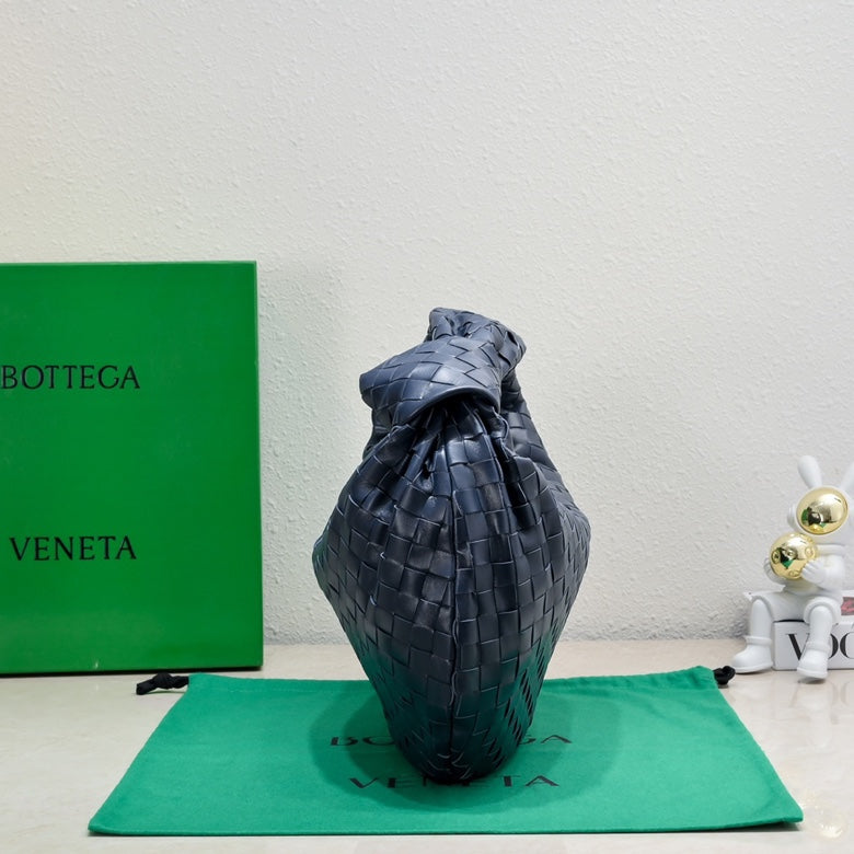 Bottega Veneta small jodie 48 blue lambskin