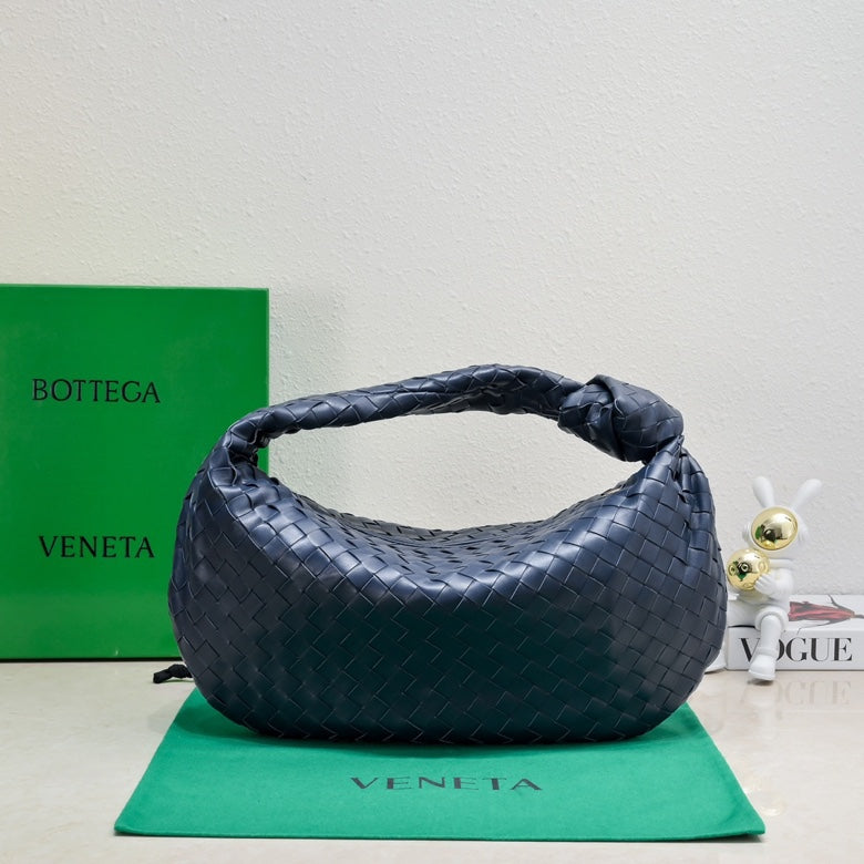 Bottega Veneta small jodie 48 blue lambskin