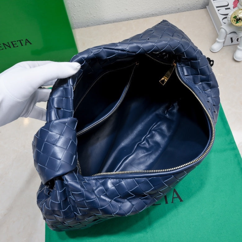 Bottega Veneta small jodie 48 blue lambskin