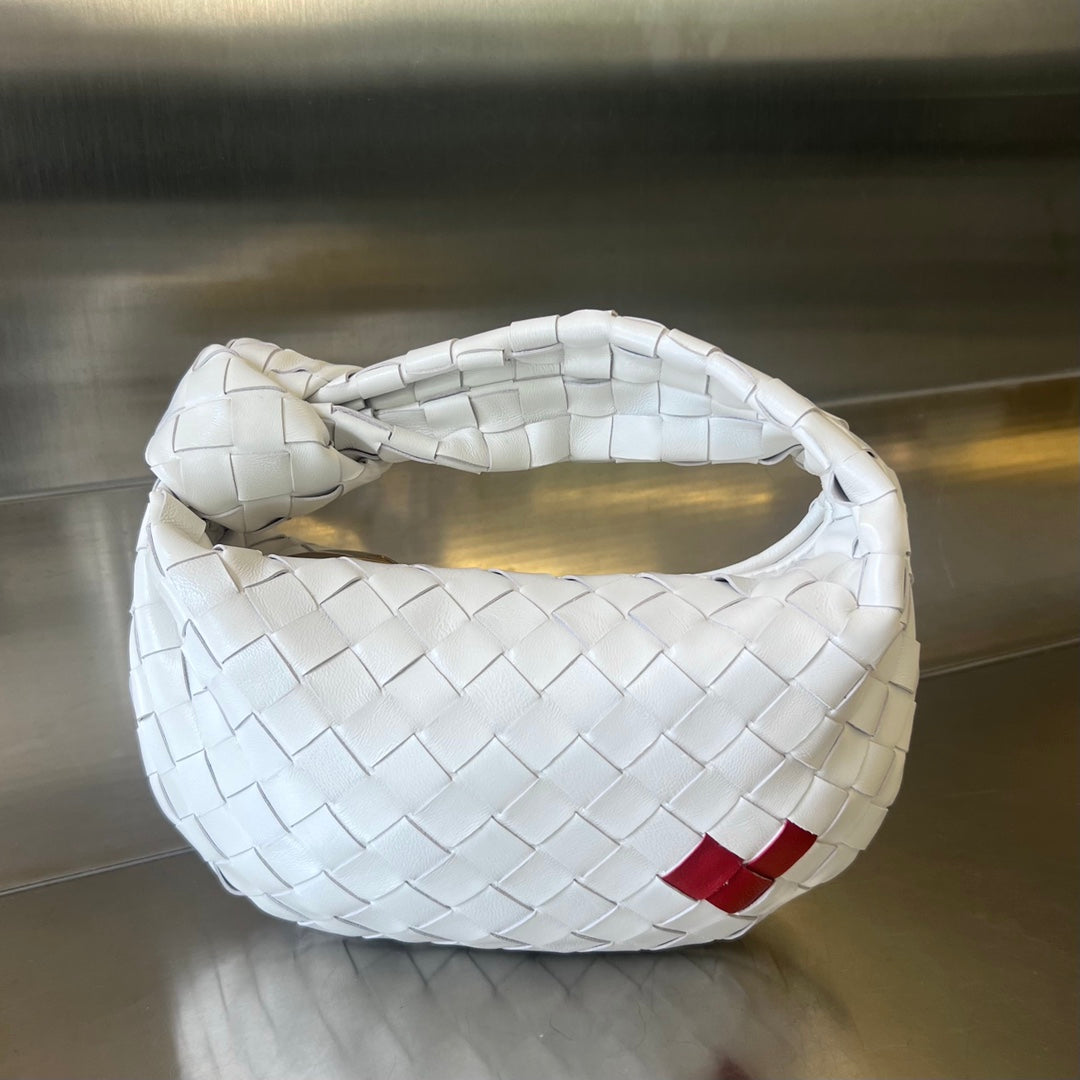 Bottega Veneta bv 24 mini jodie 28 white lambskin