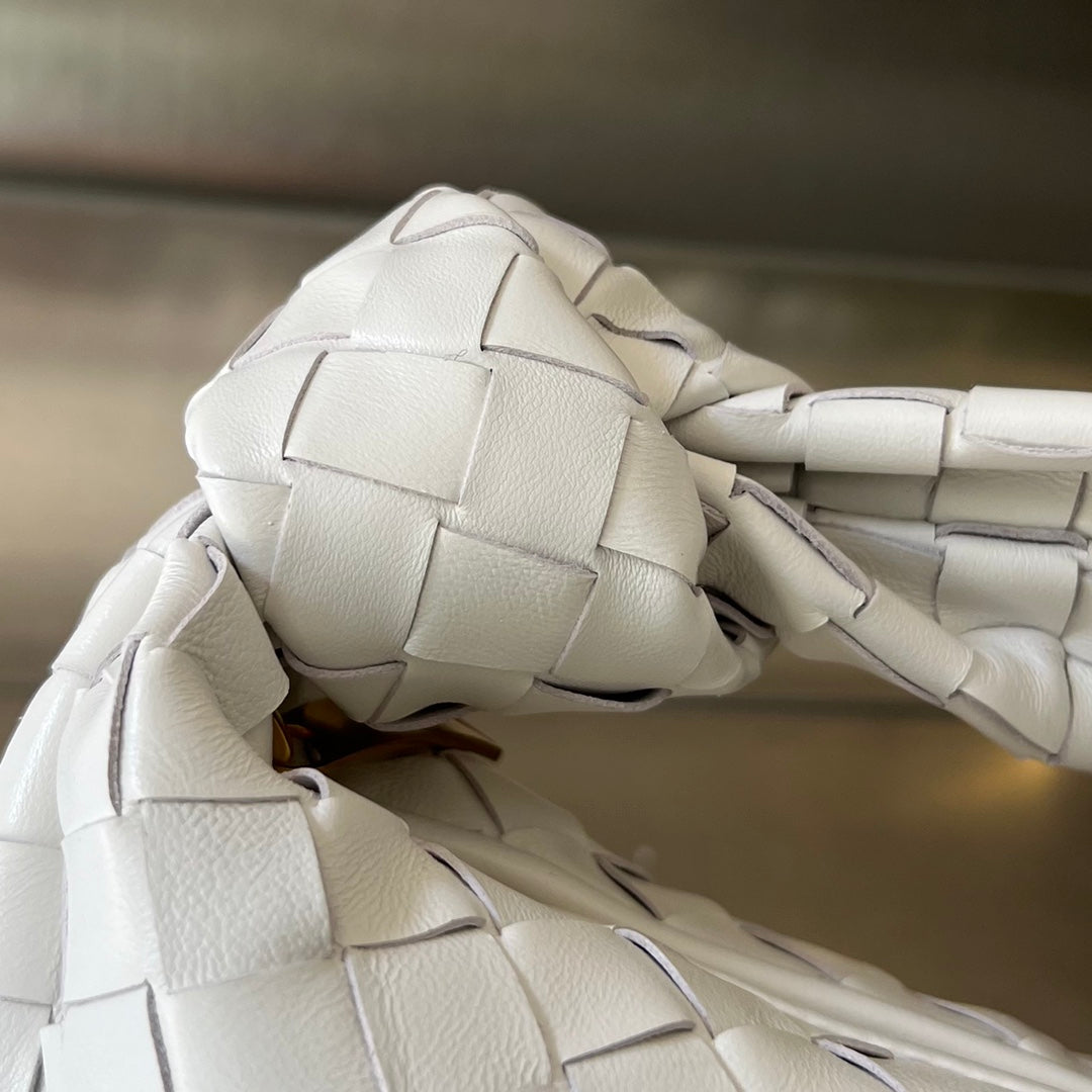 Bottega Veneta bv 24 mini jodie 28 white lambskin