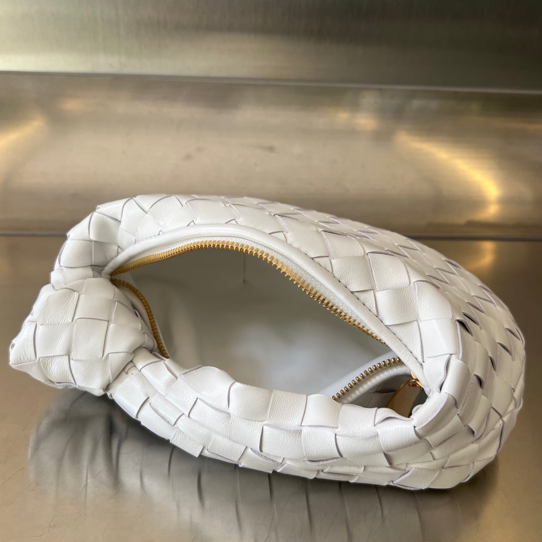 Bottega Veneta bv 24 mini jodie 28 white lambskin