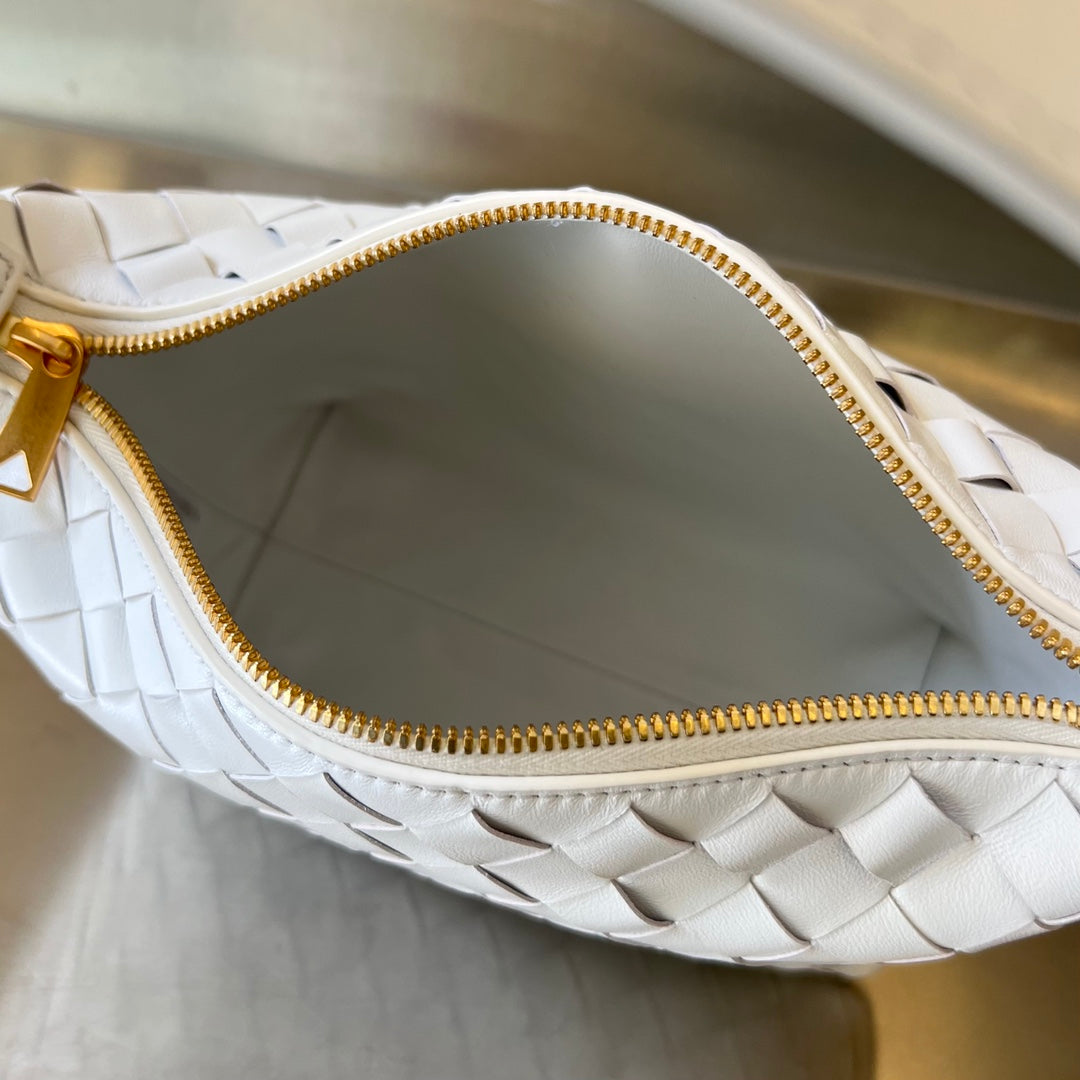 Bottega Veneta WALLACE 22 BAG IN WHITE MIX RED CALFSKIN