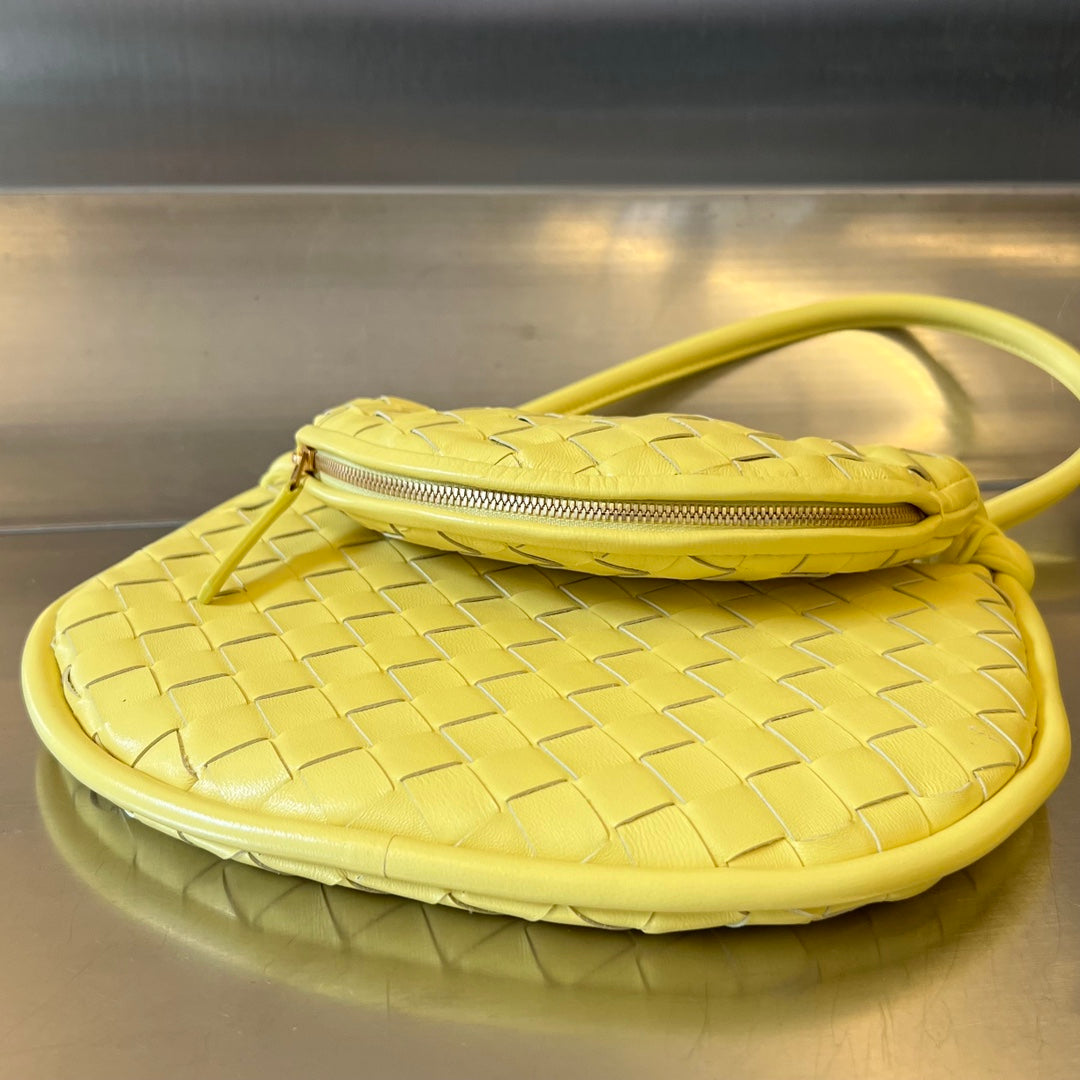 Bottega Veneta SMALL GEMELLI 24 IN SHERBERT LAMBSKIN