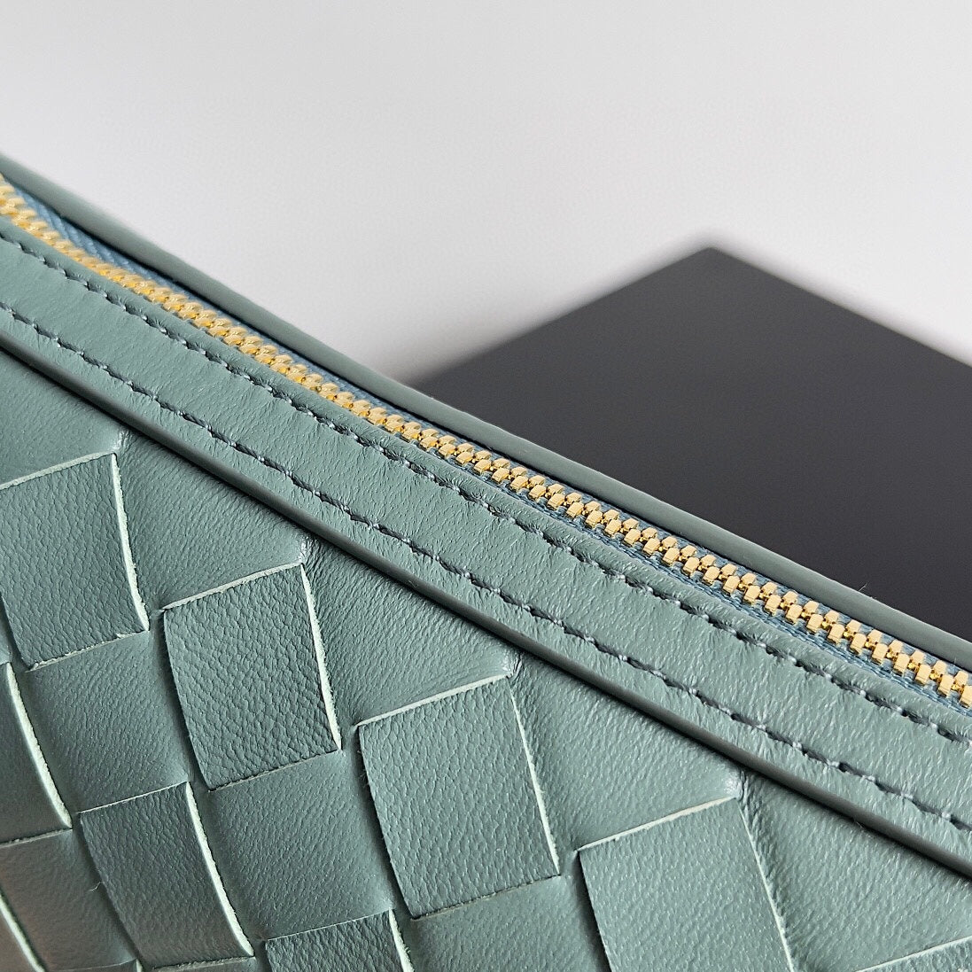 Bottega Veneta BV Mini Sunrise 23cm Mint Calfskin Ghw