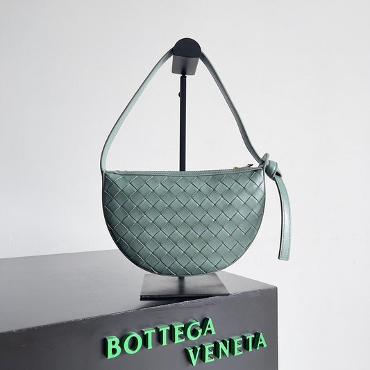 Bottega Veneta BV Mini Sunrise 23cm Mint Calfskin Ghw