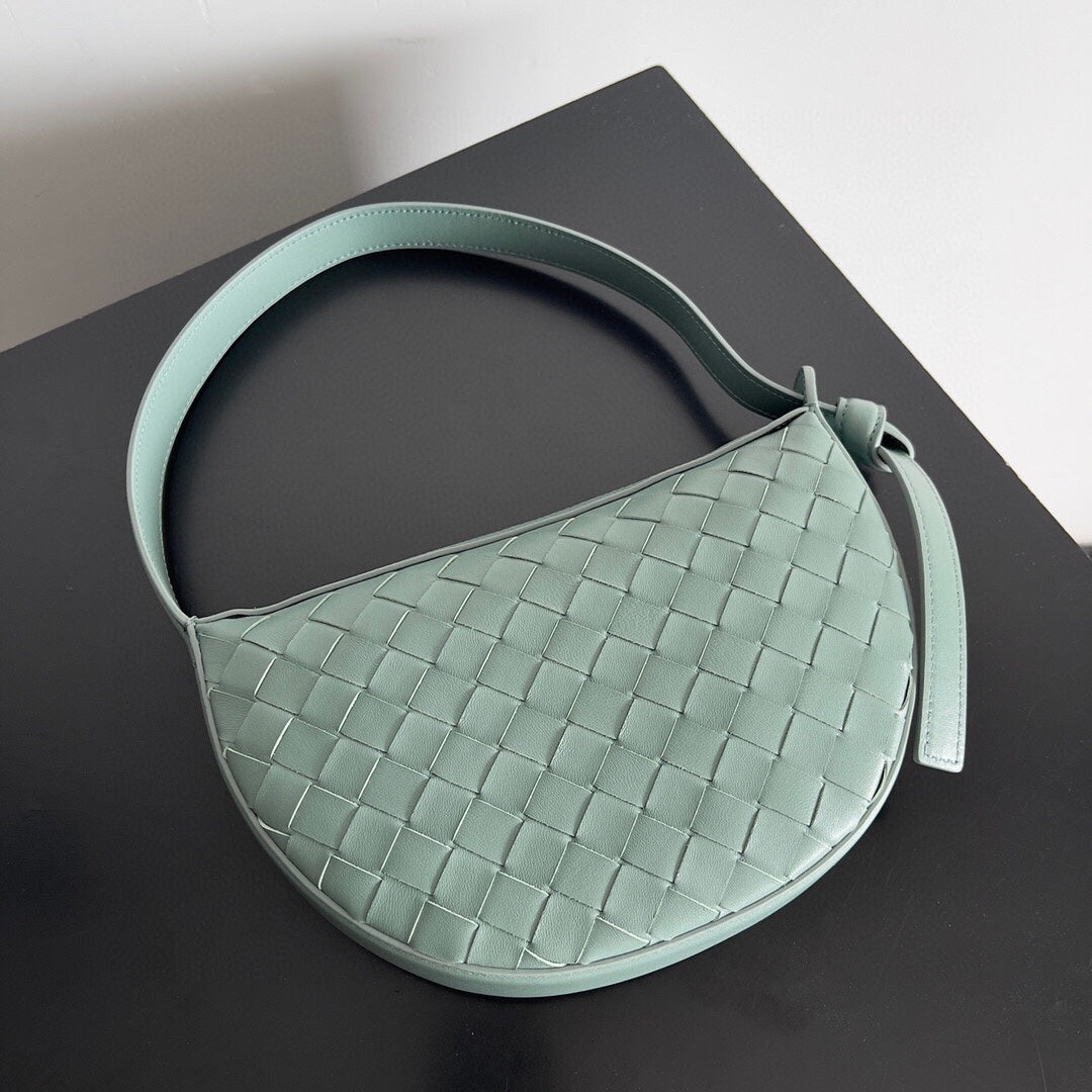 Bottega Veneta BV Mini Sunrise 23cm Mint Calfskin Ghw